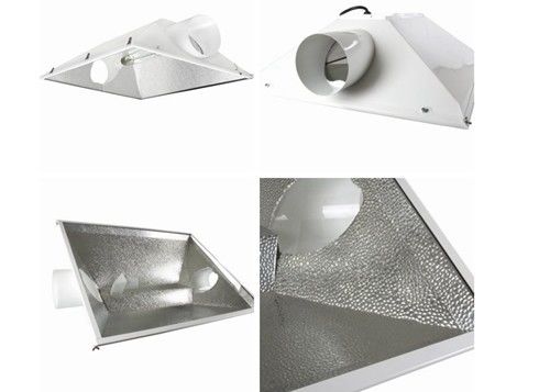 Los reflectores refrescados aire de 3XL 400W, 600W HPS Mh crecen cultivar un huerto ligero de las capillas del reflector