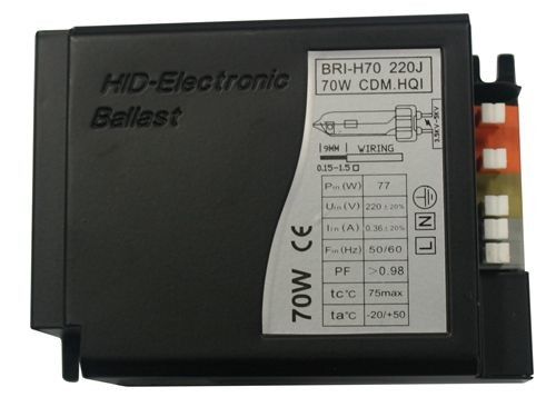 lámpara de cerámica del sodio del haluro 70W del metal del lastre del invernadero de 0.44A 130Hz Digitaces