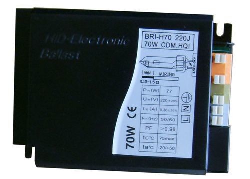 lámpara de cerámica del sodio del haluro 70W del metal del lastre del invernadero de 0.44A 130Hz Digitaces