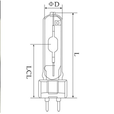 8000hours el curso de la vida 20w crece el haluro de cerámica 35w 50w 70w del metal del bulbo de lámpara