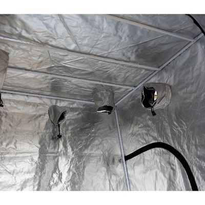 los 200cm que la altura Zippered interior hidropónico crecen la tienda, 5X5” portátil crecen la tela de la tienda 600D