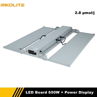 La horticultura LED de Rikolite crece tableros de las luces 650w Quantum con la función de la exhibición del poder