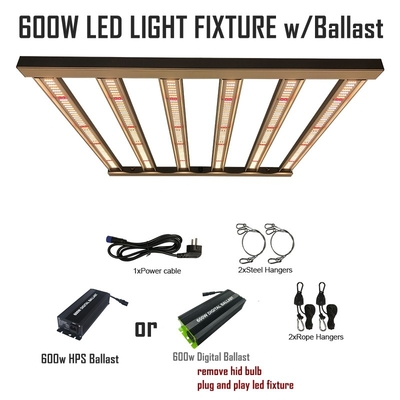 La FCC 600w LED crece las luces compatibles con las luces LED de la agricultura del lastre de HPS/del Mh