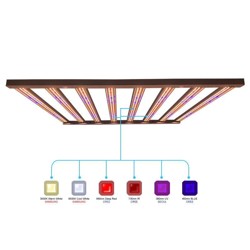plantas interiores de 960w 1000w llevadas a crecer las luces para 6x6 la cobertura Samsung LM301B